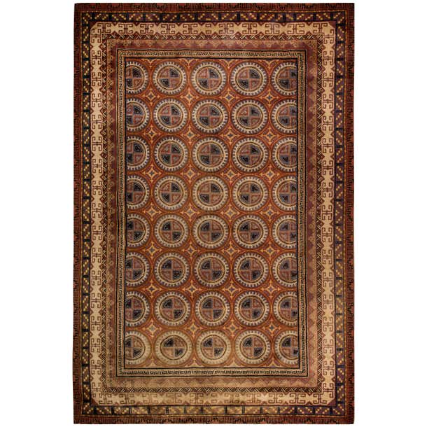 Vintage Spanish Handmade Wool Rug For Sale at 1stDibs | spanish rug ...
