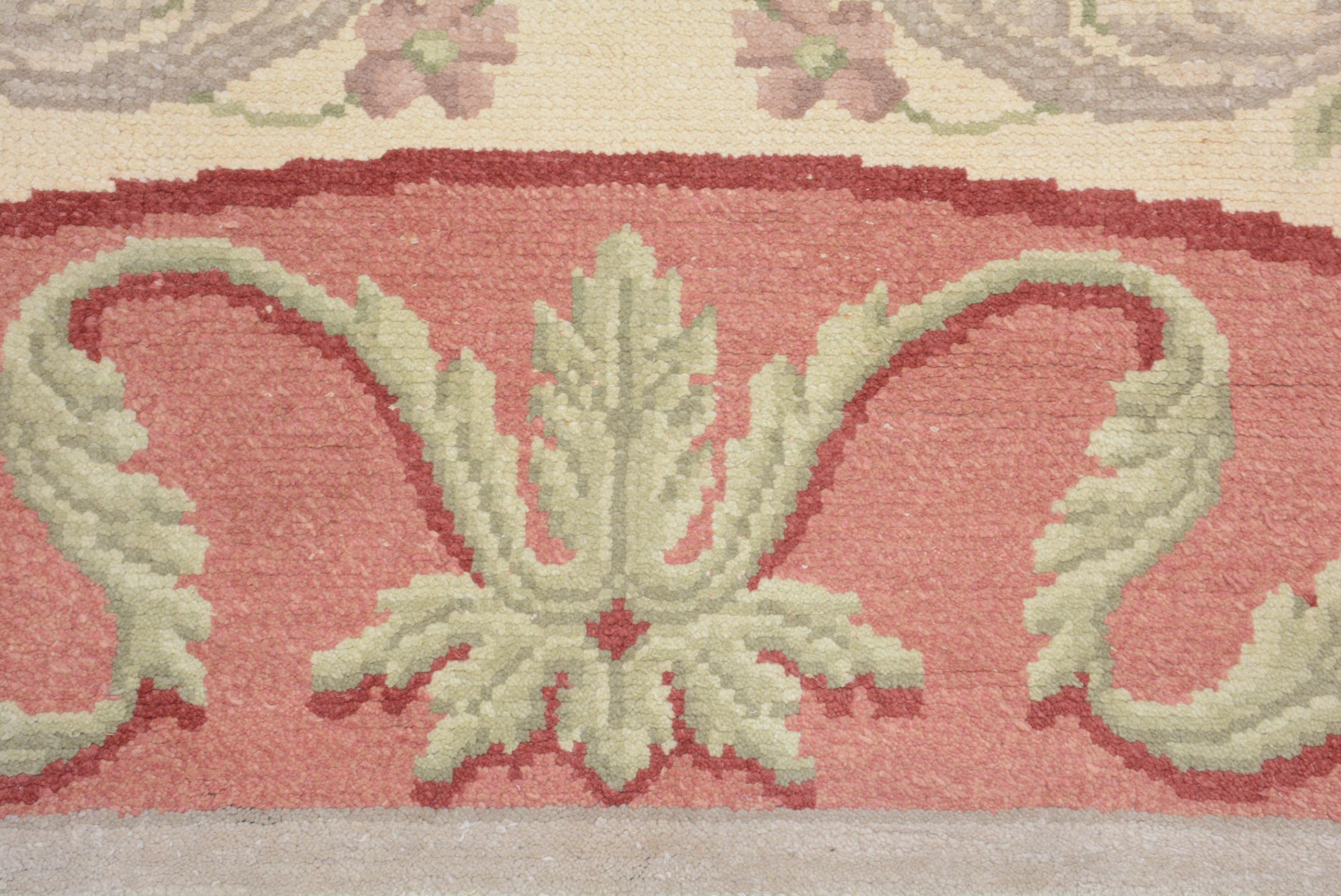 20th Century Vintage Spanish Savonnerie Carpet For Sale