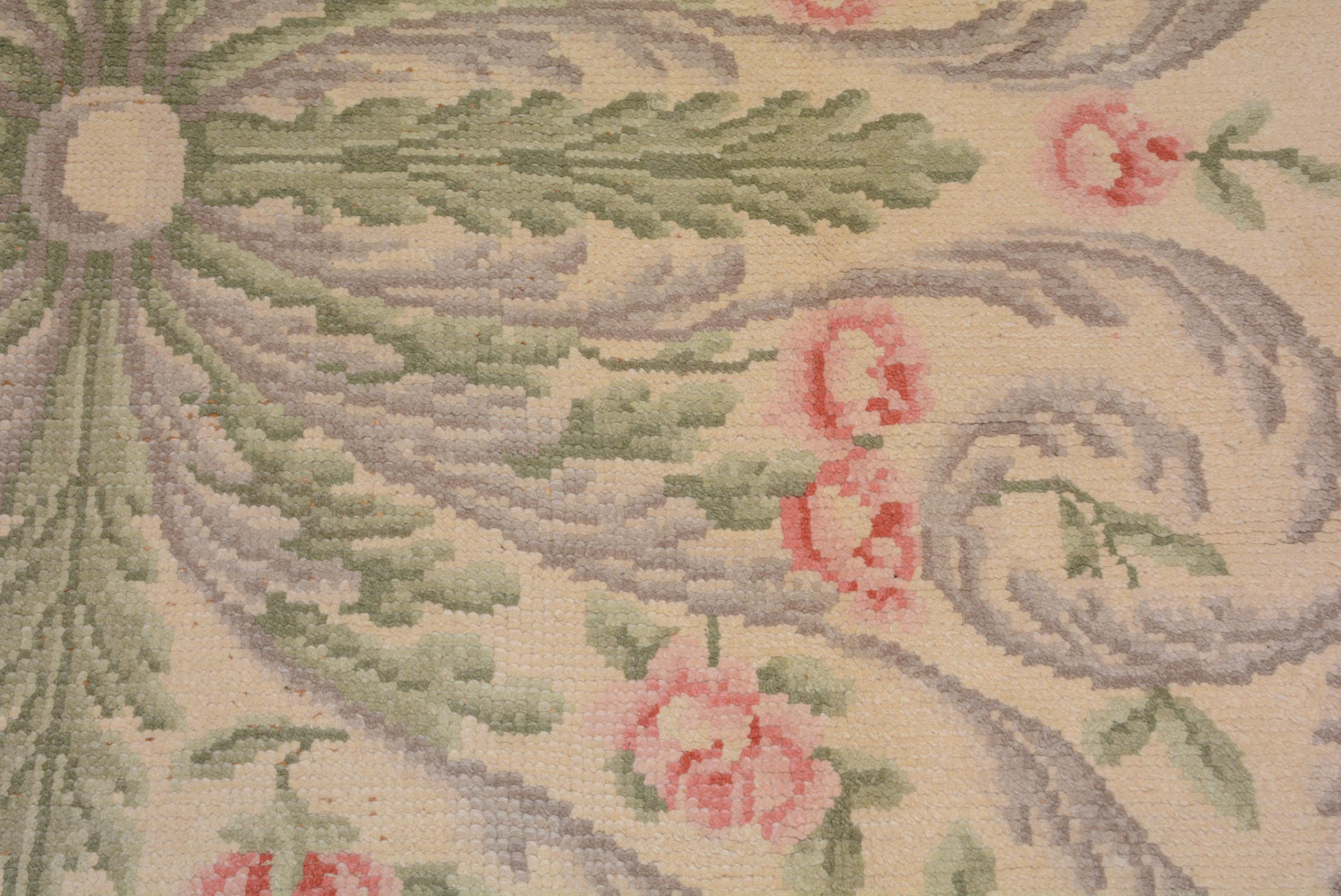 Wool Vintage Spanish Savonnerie Carpet For Sale