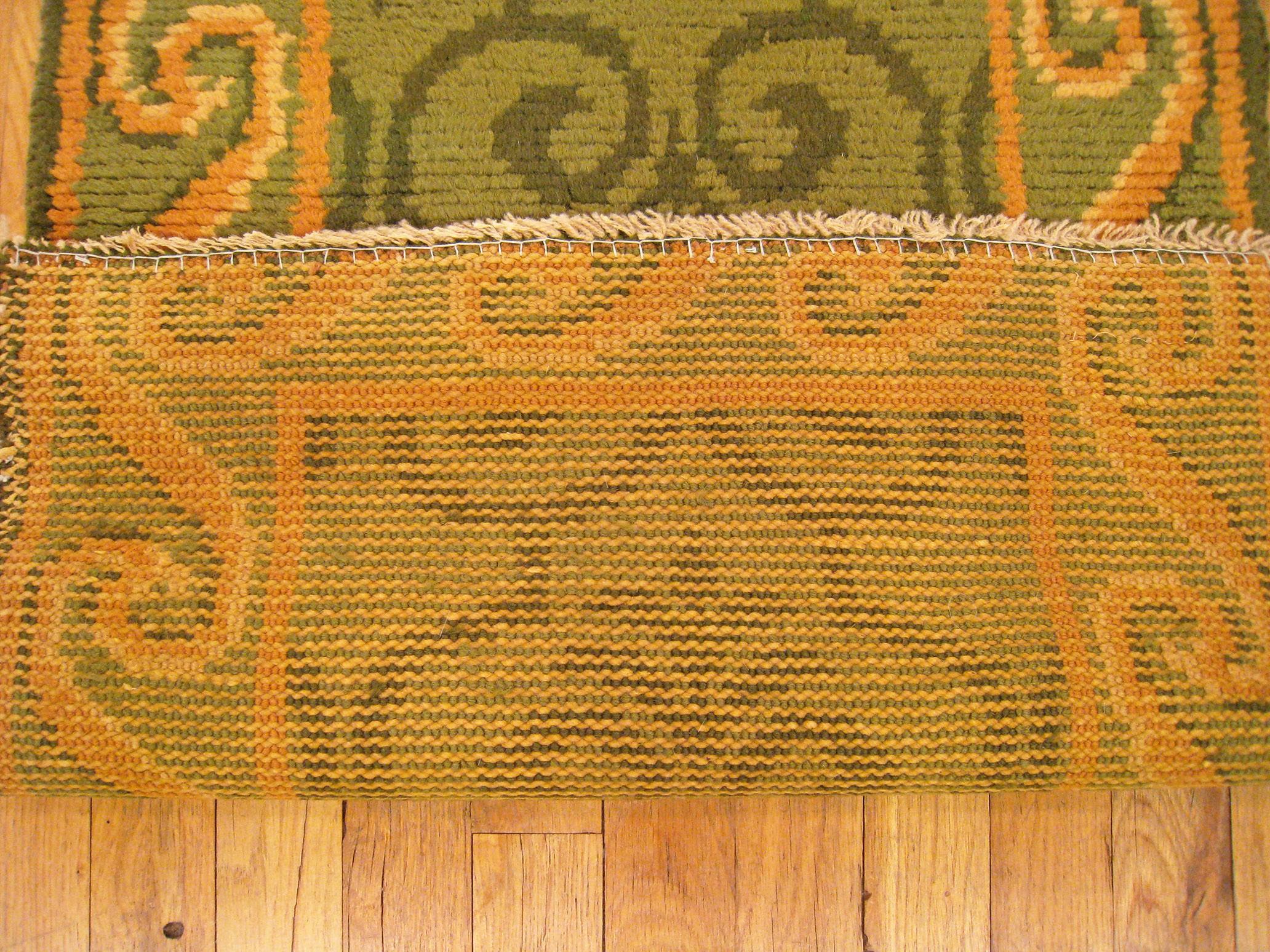 Spanischer Savonnerie-Teppich in langer Lufergre, Vintage im Angebot 2