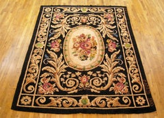 Vintage Spanish Savonnerie Rug, in Room Size, W/ Central Medallion