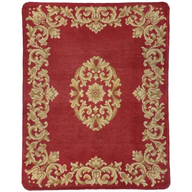 Antique Austrian Savonnerie Palace Size Rug with Louis XV Rococo Style ...