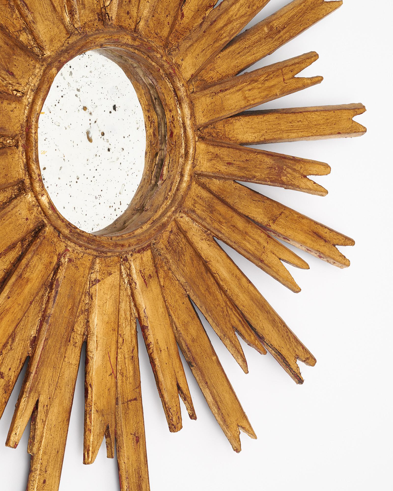 Espejo Sunburst Vintage Español en Bueno estado para la venta en Austin, TX