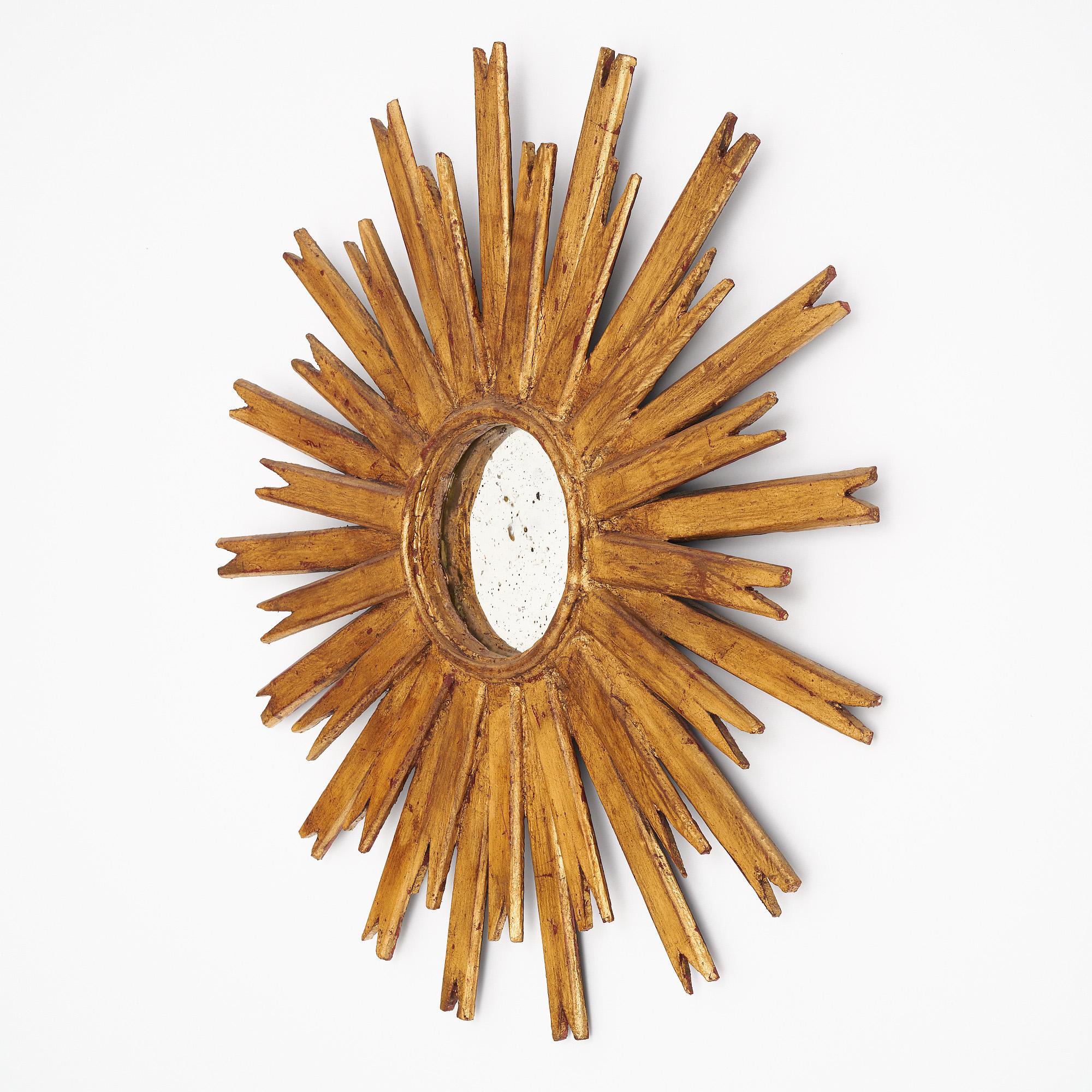 Espejo Sunburst Vintage Español en venta 2