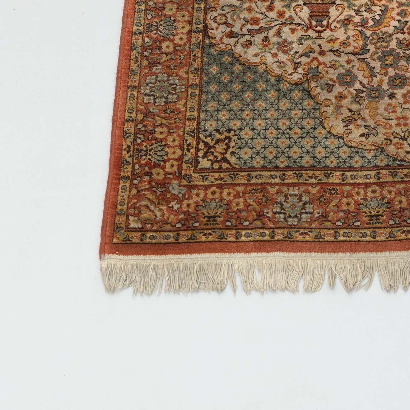 Mid-Century Modern Tapis espagnol vintage en laine, vers 1940 en vente