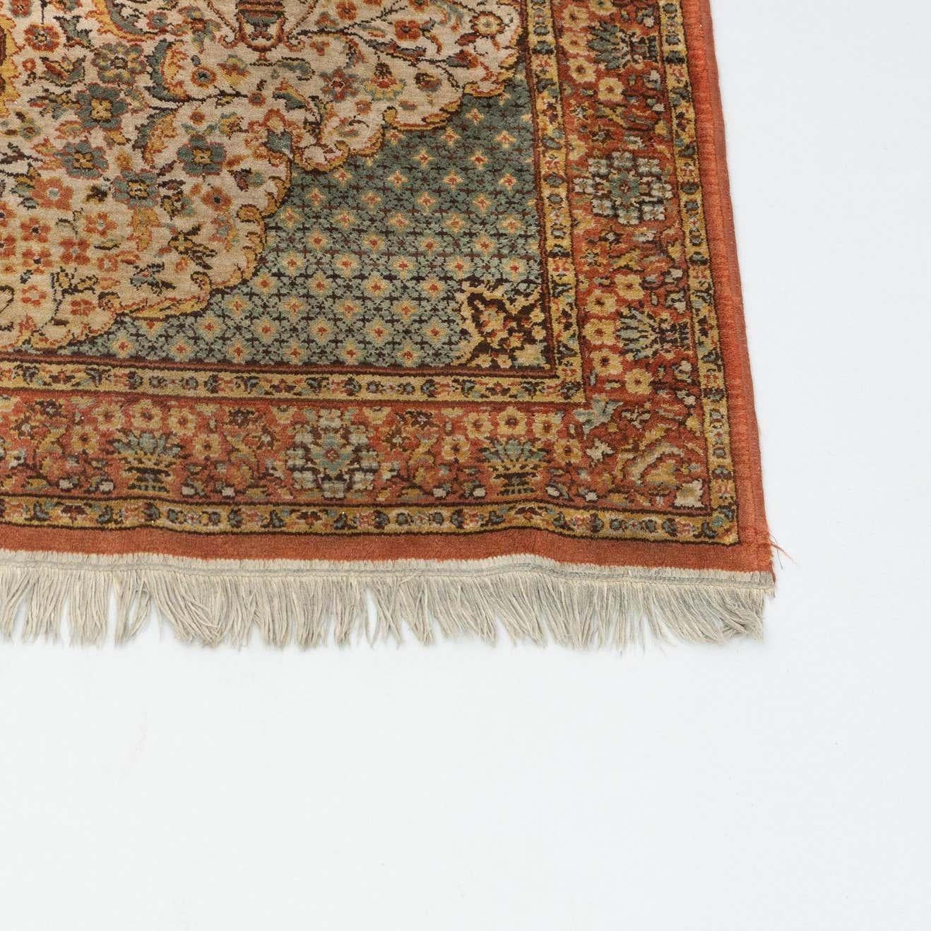 Tapis espagnol vintage en laine, vers 1940 Bon état - En vente à Barcelona, ES