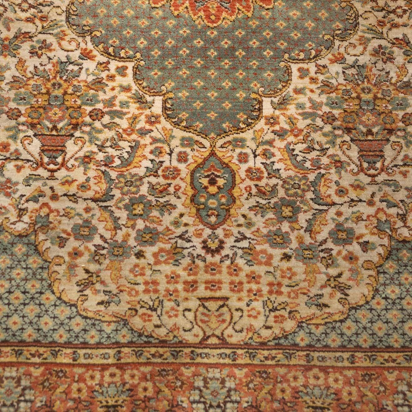 Milieu du XXe siècle Tapis espagnol vintage en laine, vers 1940 en vente
