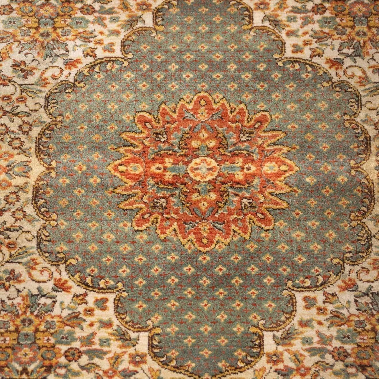 Laine Tapis espagnol vintage en laine, vers 1940 en vente