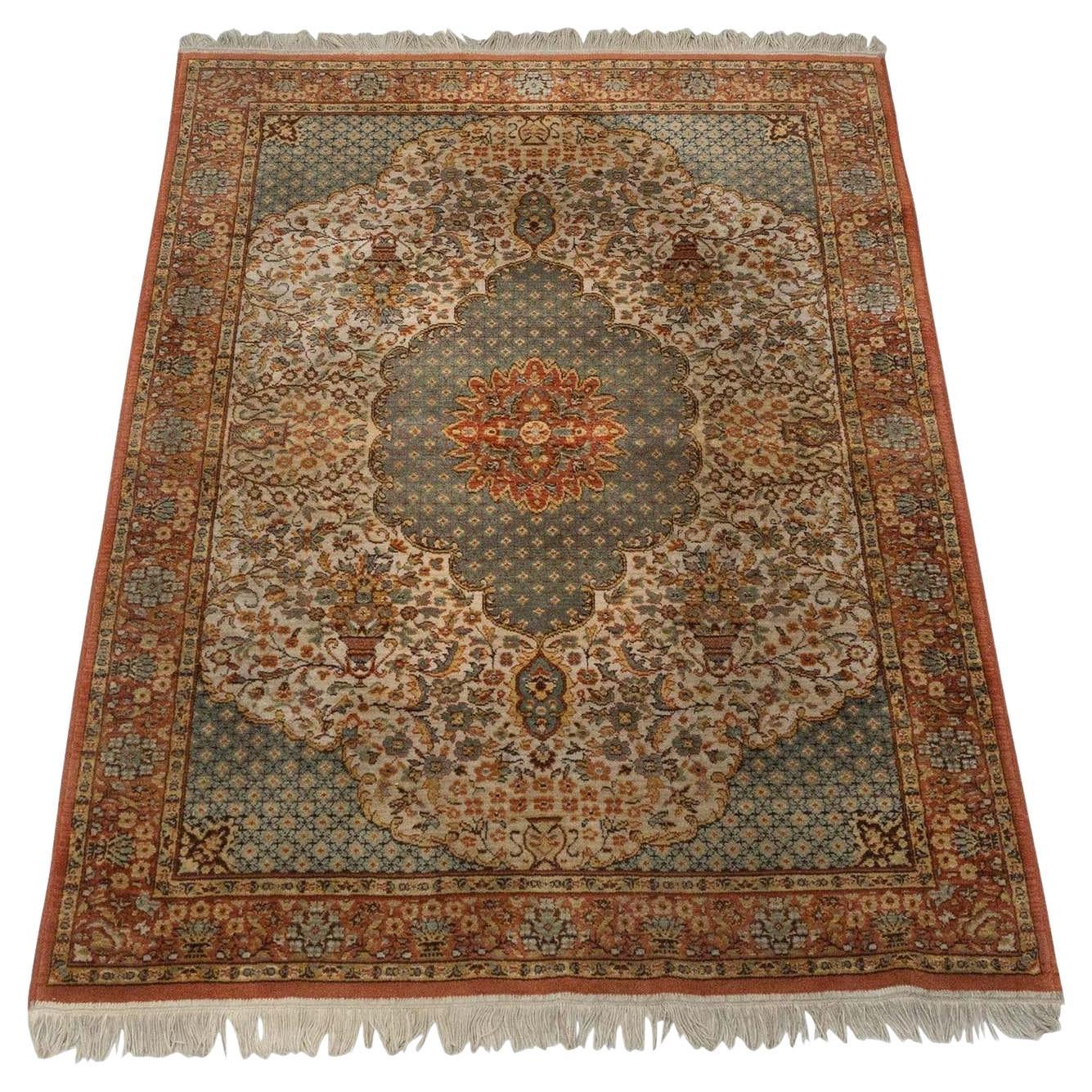 Vintage Spanish Wool Rug, circa 1940 For Sale