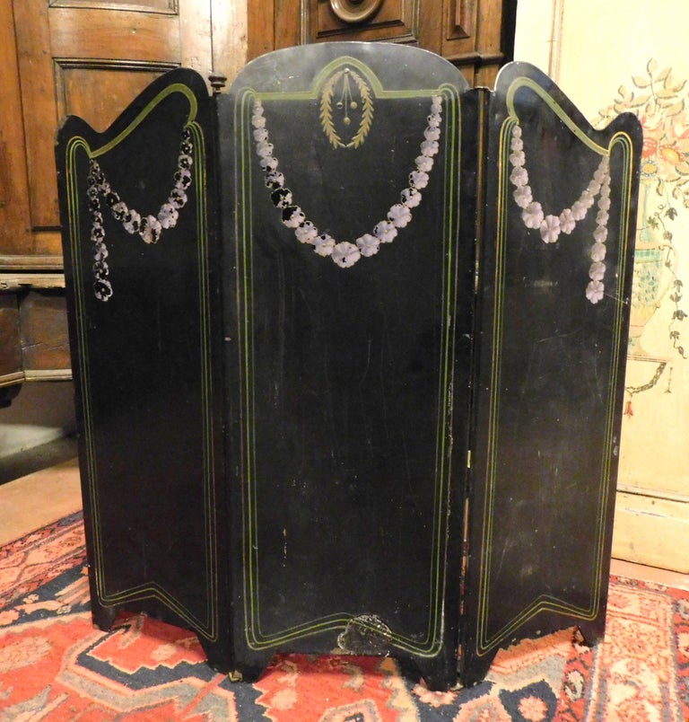 Vintage Spark Arrestor Panel for Fireplace, Art Deco Art Nouveau Screen