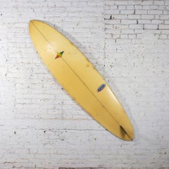 Vintage Sparky Scheufele Fiberglass Surfboard Wall Décor or Decorative Accent