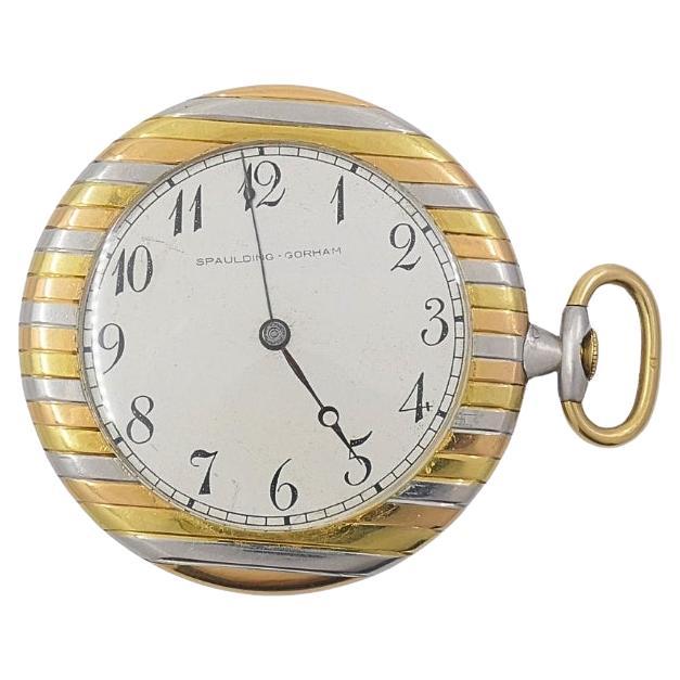 Orologio da tasca d
epoca in oro 18k di Spaulding-Gorham in vendita
