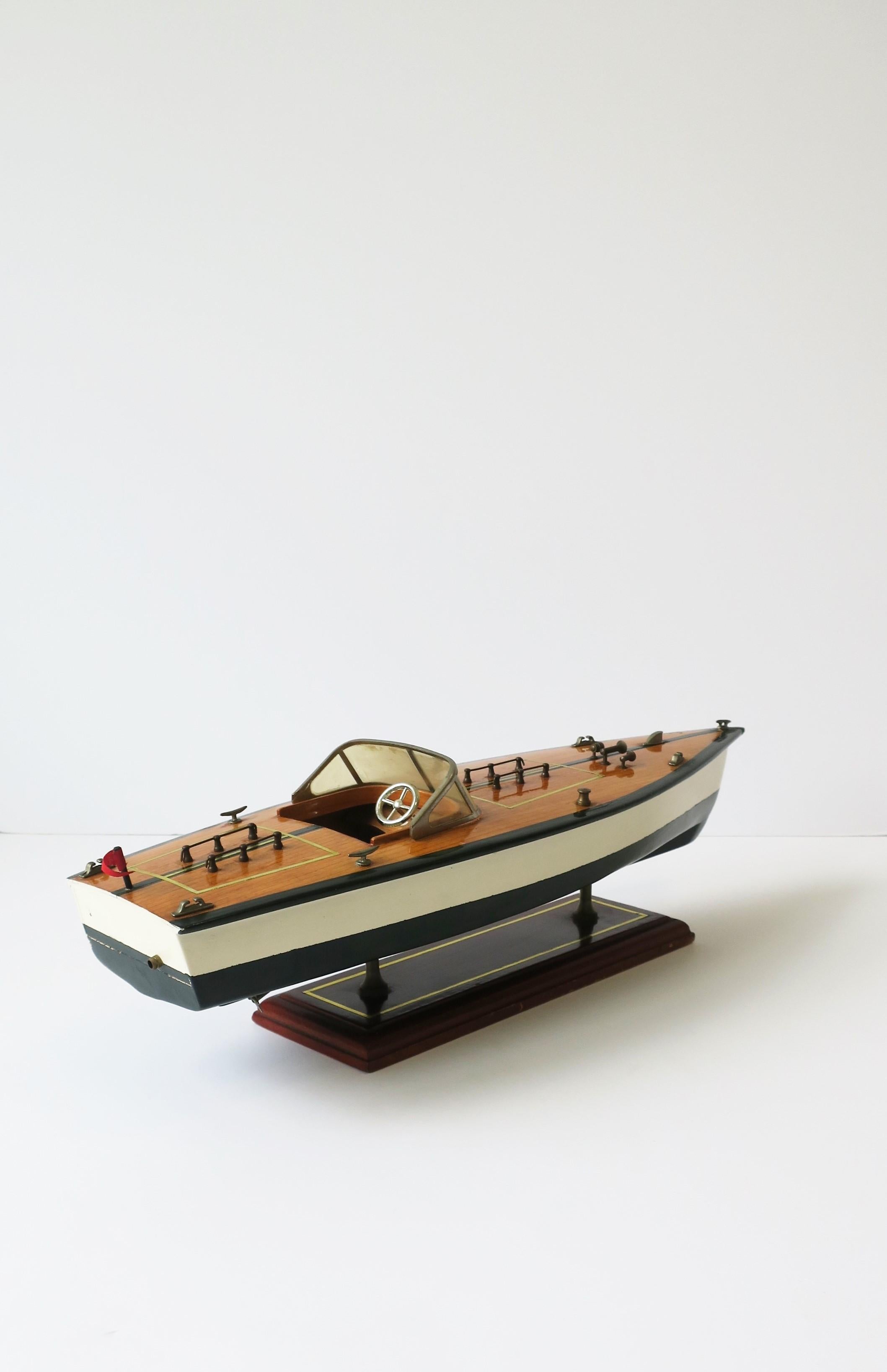Vintage Speed Boat Model 4