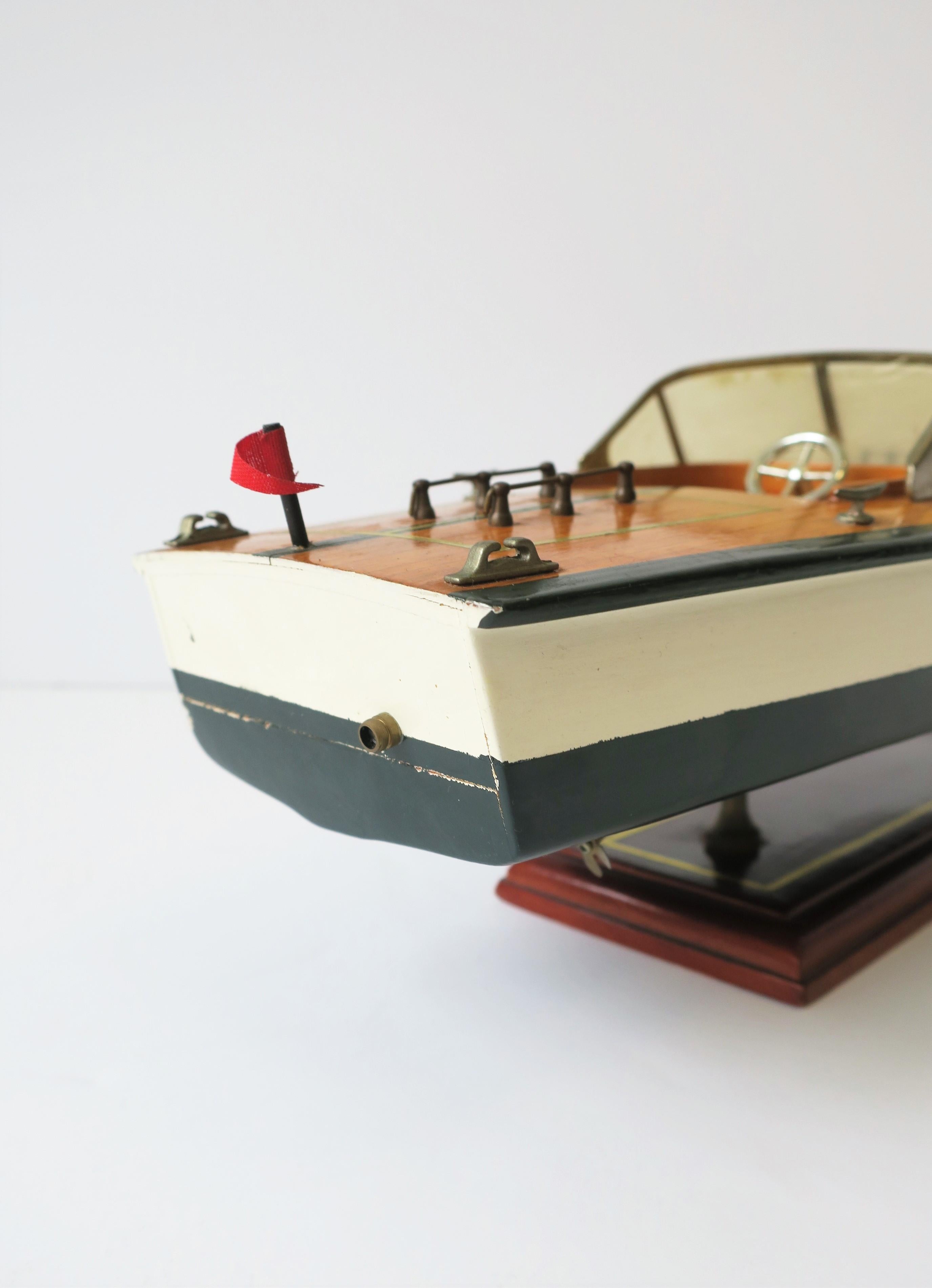 Vintage Speed Boat Model 5