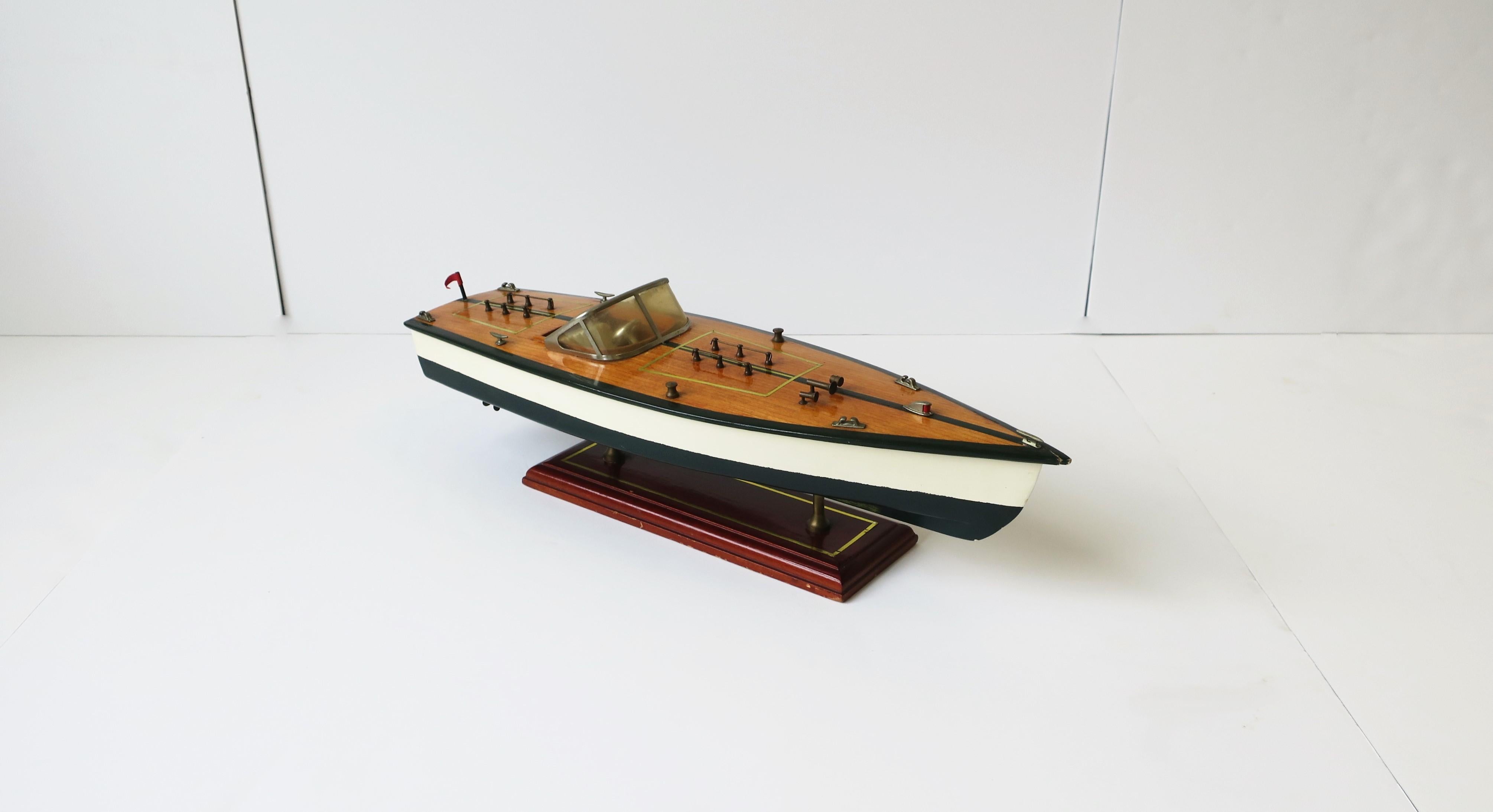 Modellboot American Speedboat State Model Wooden Model Model Ship Boat 