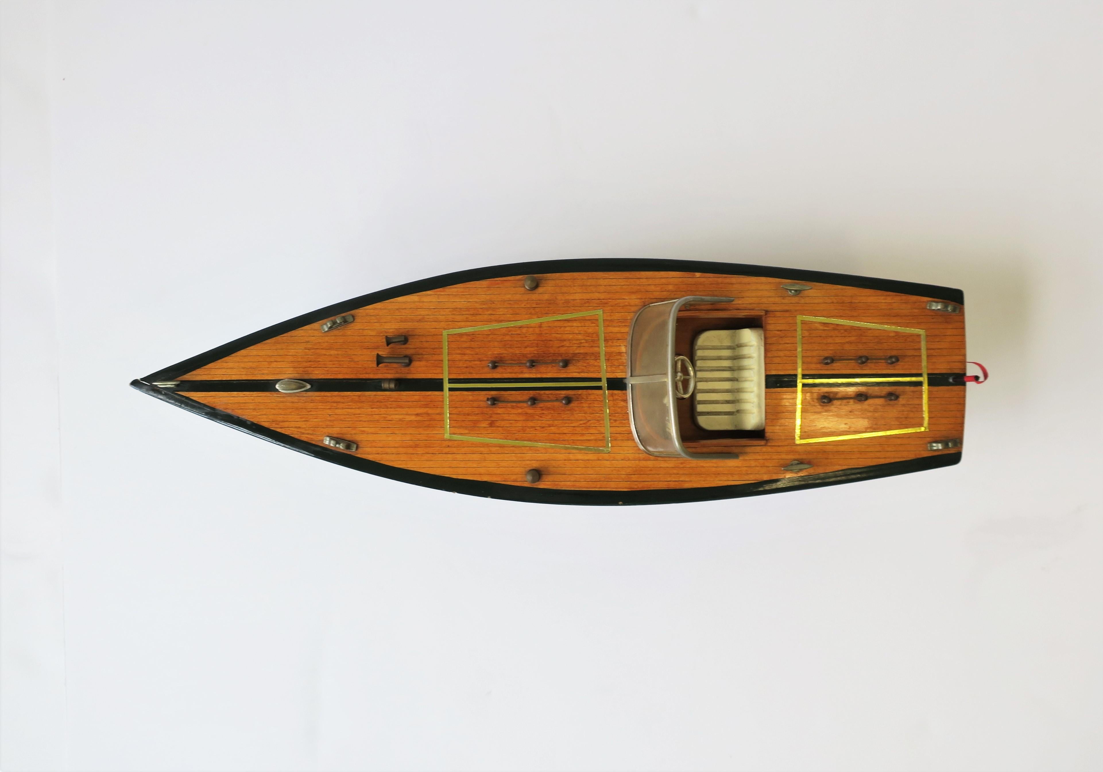 20th Century Vintage Speed Boat Model