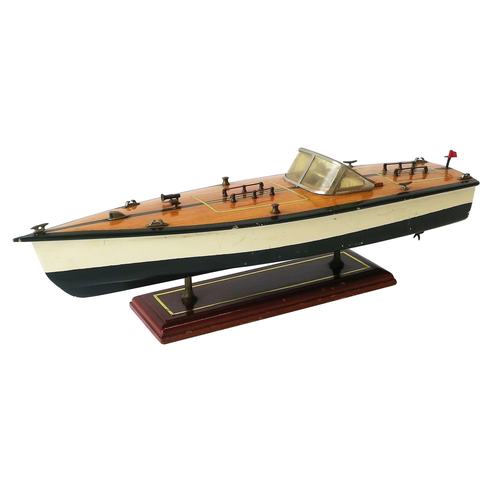 Vintage Speed Boat Model