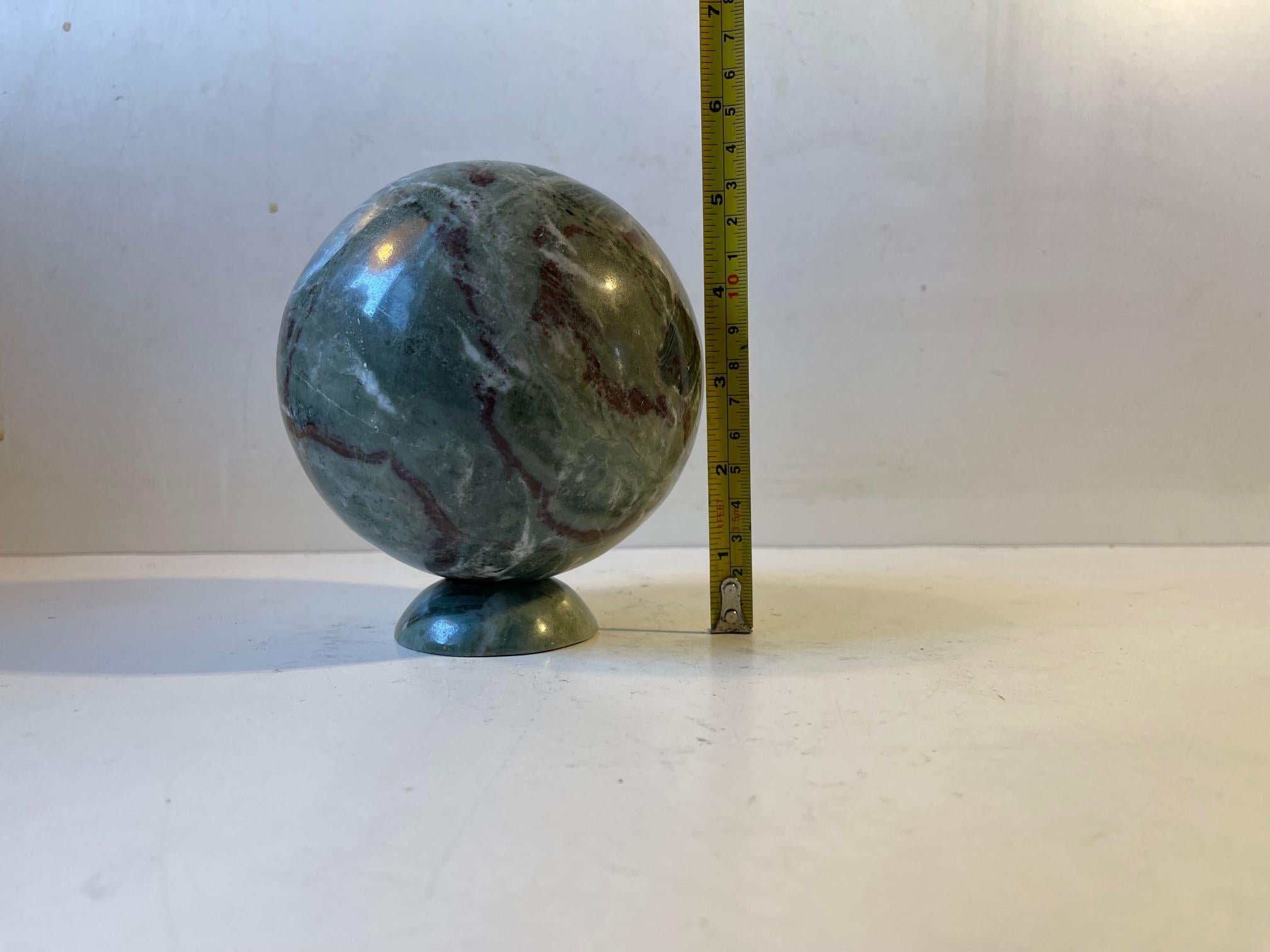 Polished Vintage Sphere in Green Fuchsite Crystal, Madagascar, 1980s For Sale