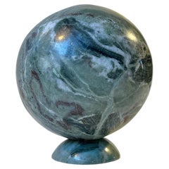 Esfera vintage de cristal fucsita verde, Madagascar, años 80
