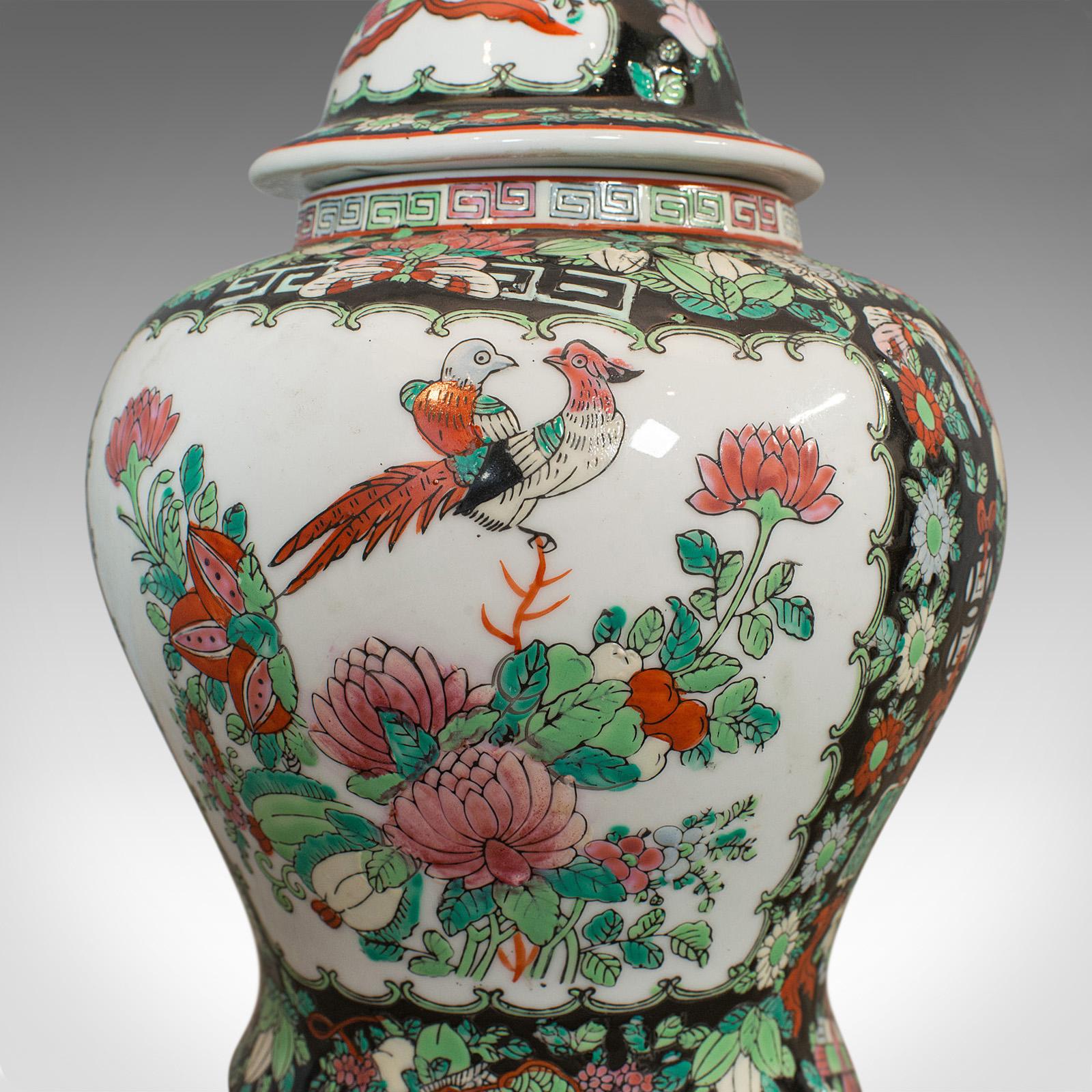 Vintage Spice Jar, Oriental, Ginger, Baluster Urn, Art Deco, 20th Century, 1940 For Sale 2
