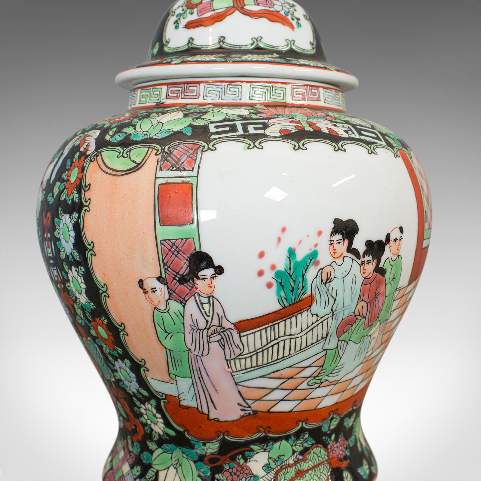 Vintage Spice Jar, Oriental, Ginger, Baluster Urn, Art Deco, 20th Century, 1940 For Sale 3