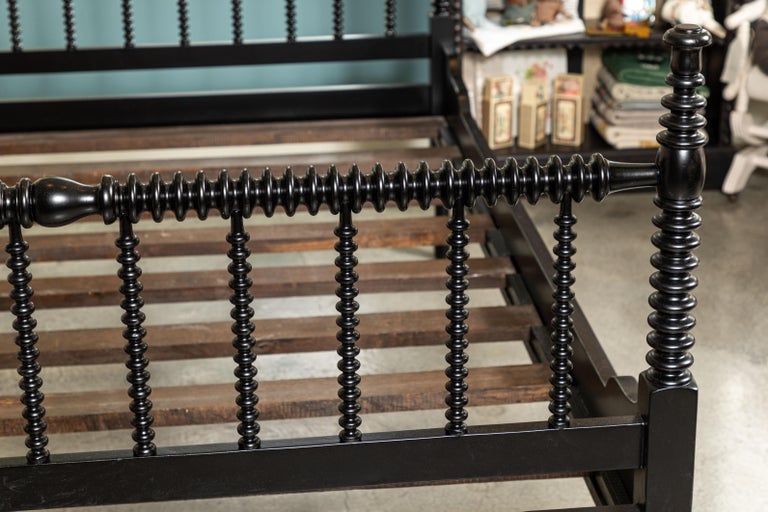 Vintage Style Spindle Queen Bed with Footboard at 1stDibs painted