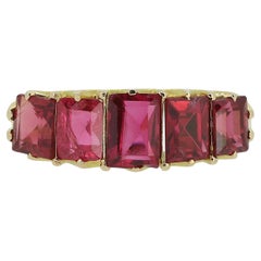 Vintage Spinel Five-Stone Ring