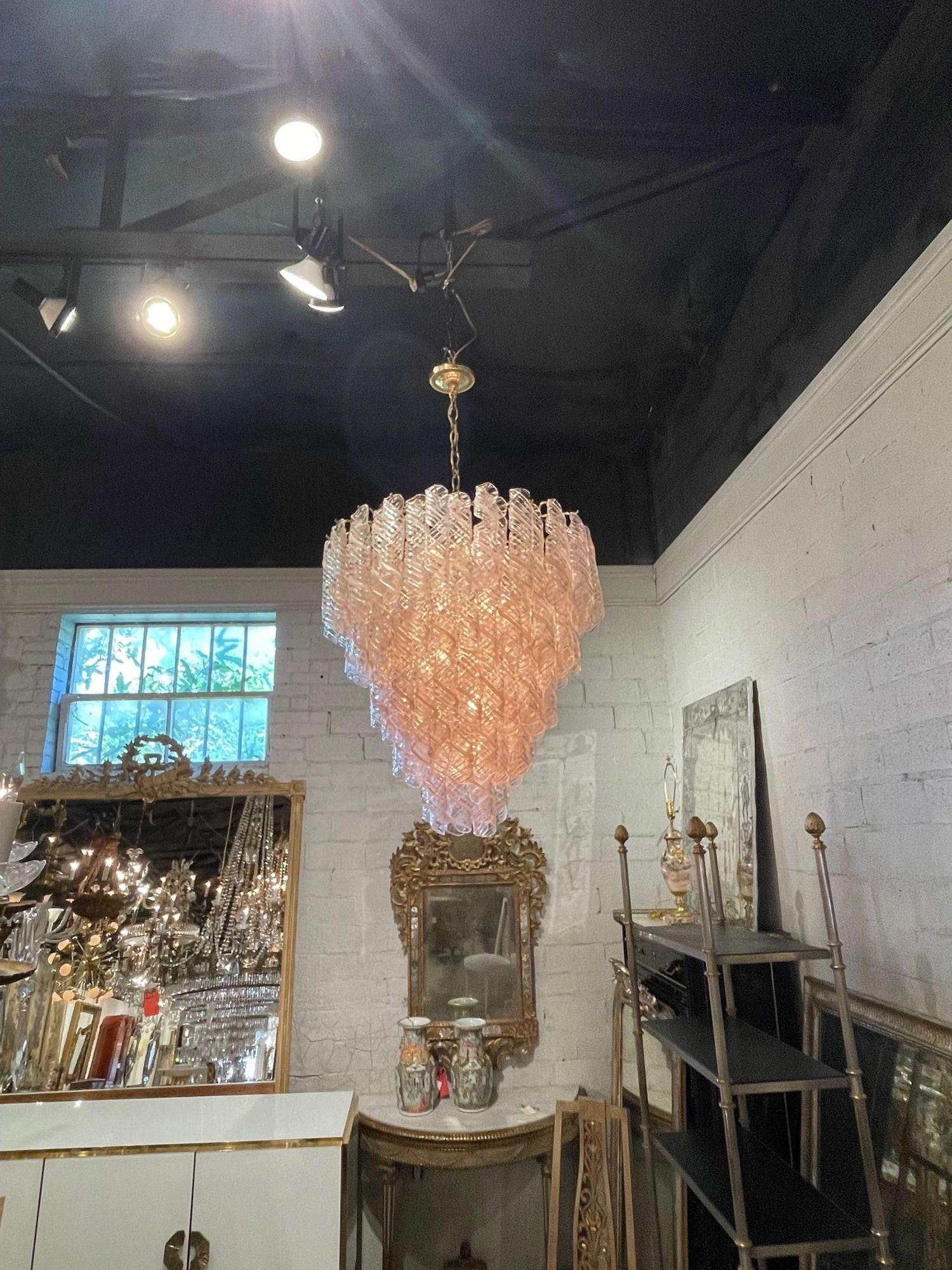 blush chandelier