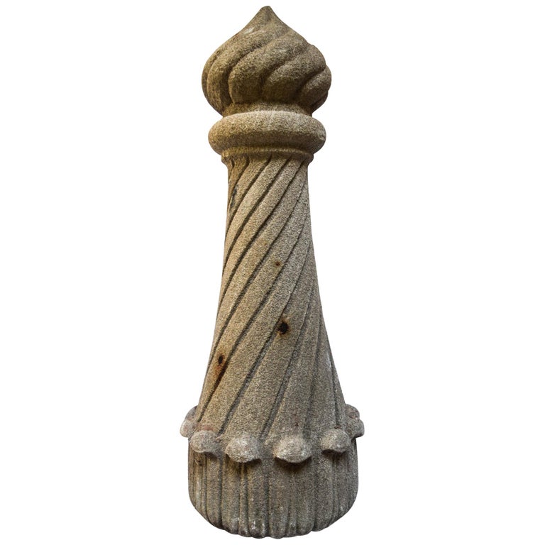 Vintage Spiral Finial For Sale at 1stdibs