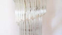 Vintage Spiral Murano Glass Chandelier