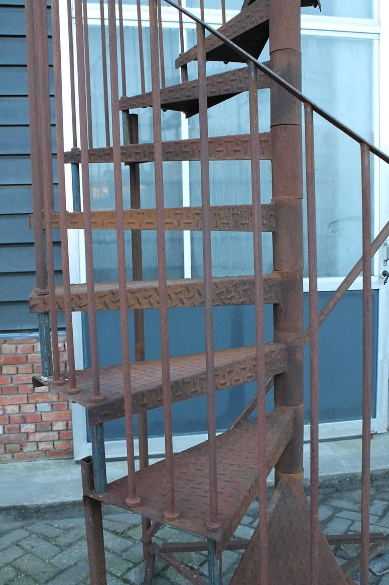 Vintage spiral staircase in a good condition.