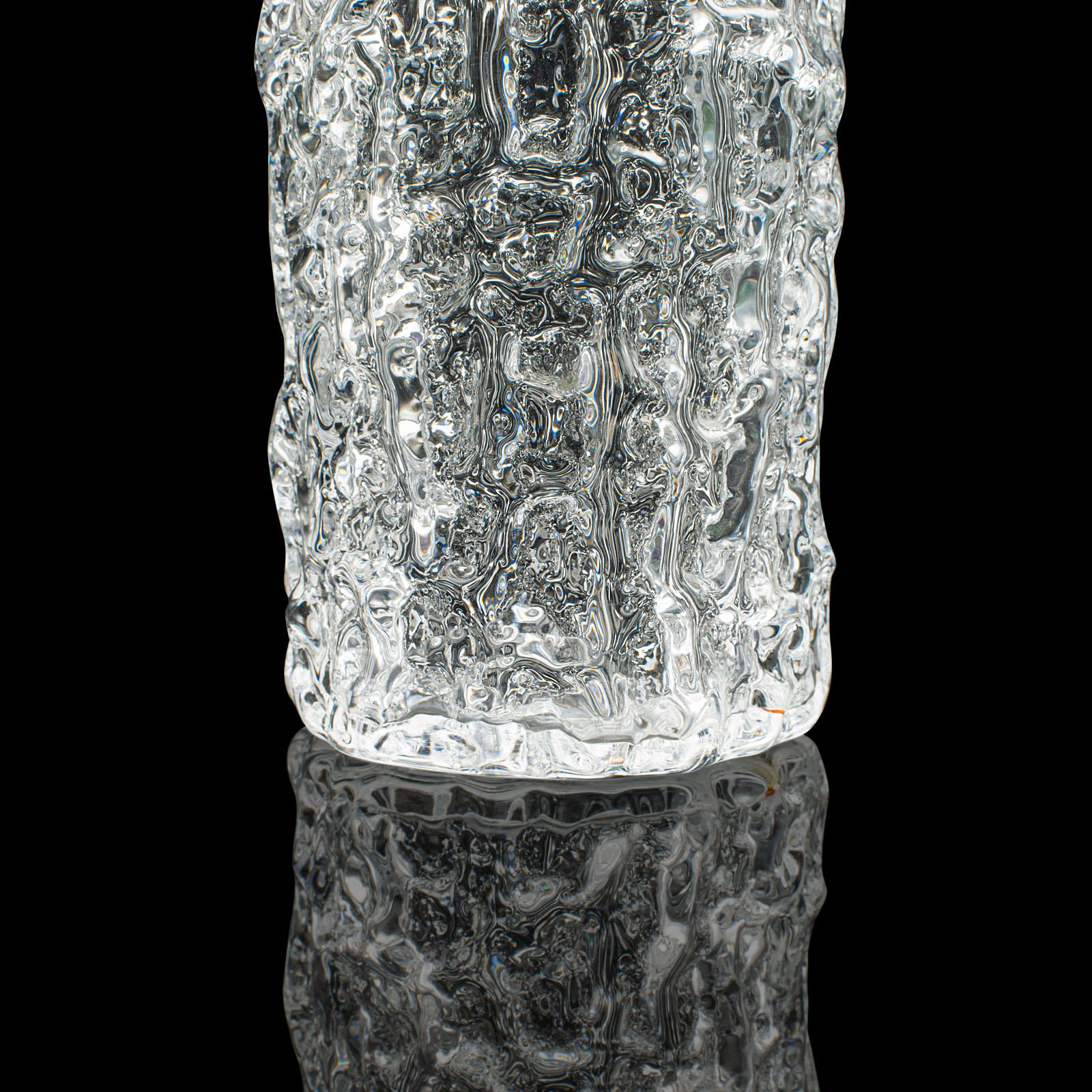 Vintage Spirit Decanter, Italian, Art Glass, Glacier Finish, Liqueur, Aperitif For Sale 7