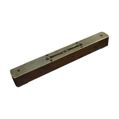 Antique Spirit Level, English, Rosewood, Brass, Instrument, Preston and Sons