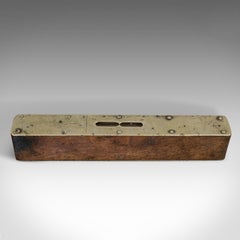 Vintage Spirit Level, English, Rosewood, Craftsman's Instrument, circa 1950