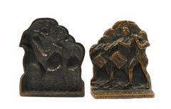 Vintage "Spirit of '76" Bookends by Verona, circa 1925