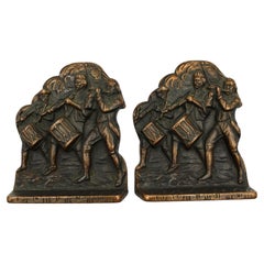 Vintage "Spirit of '76" Bookends by Verona, circa 1925
