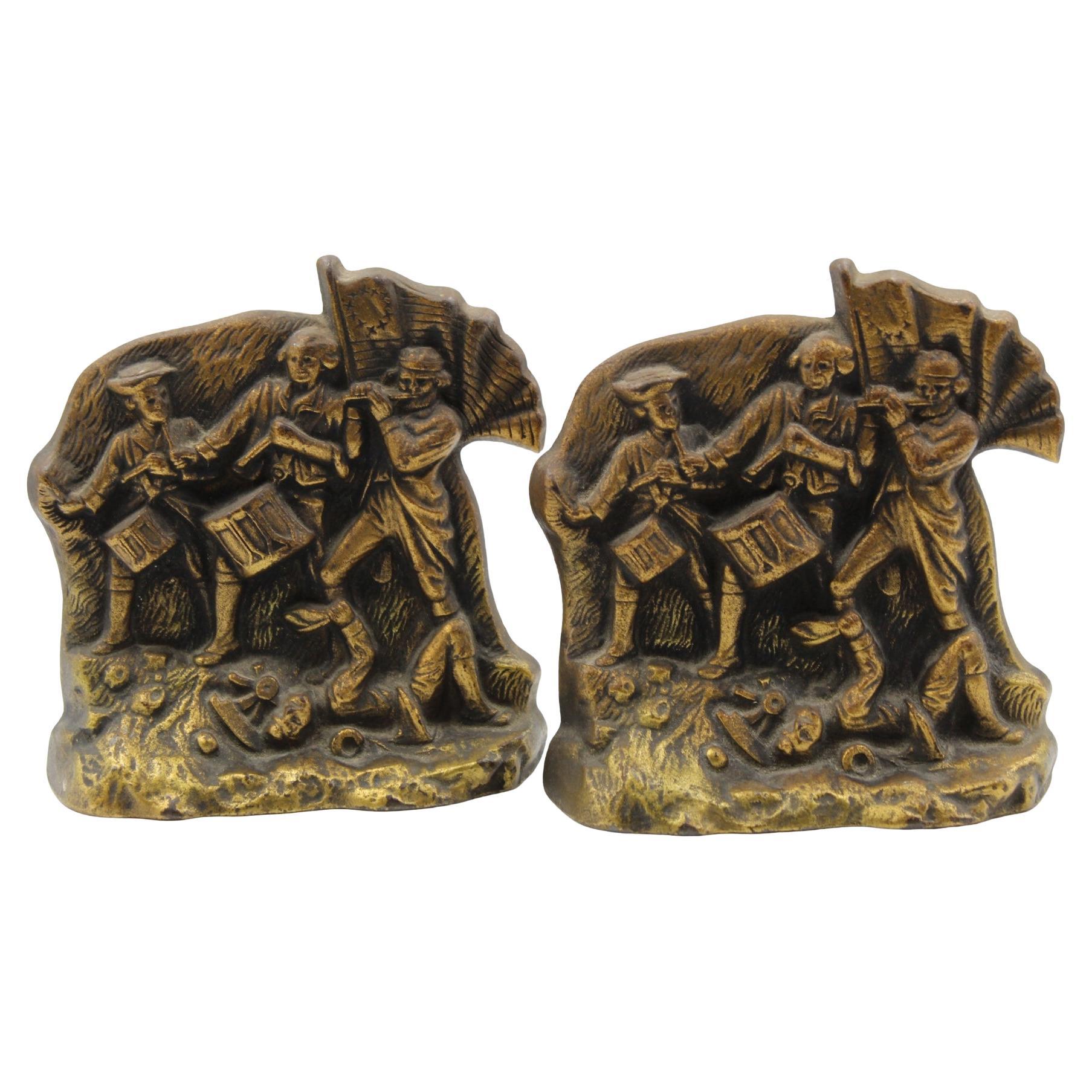 Vintage "Spirit of 
76" Buchstützen, ca. 1974