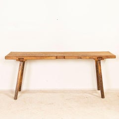 Vintage Splay Peg Leg Console Work Table