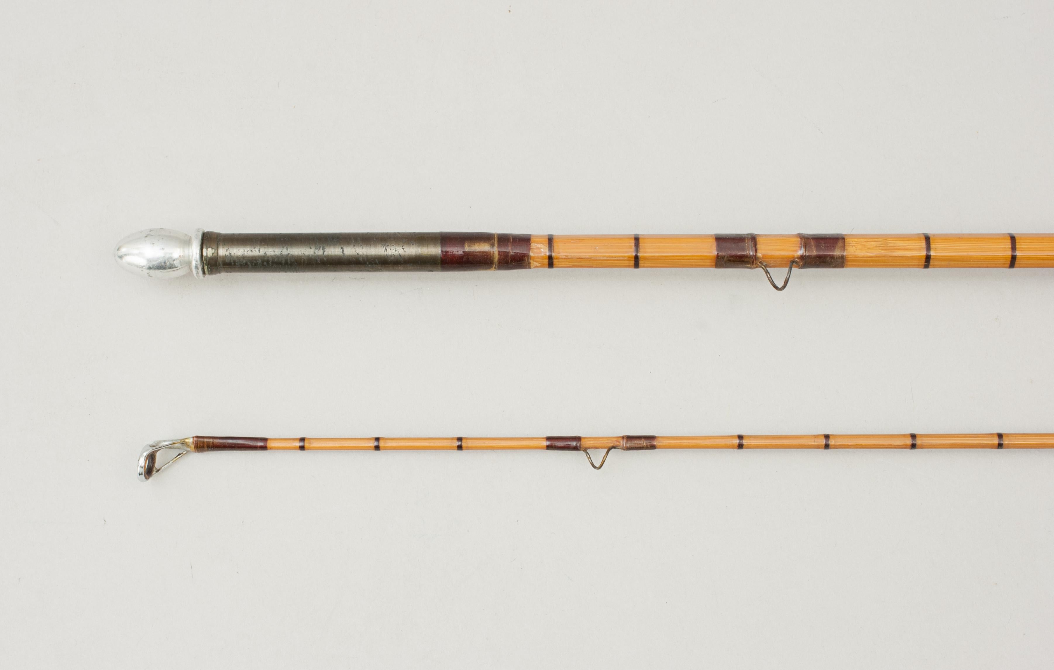 Vintage Split Cane Fly Fishing Rod, Trout Fishing, The Tenacity In Good Condition In Oxfordshire, GB