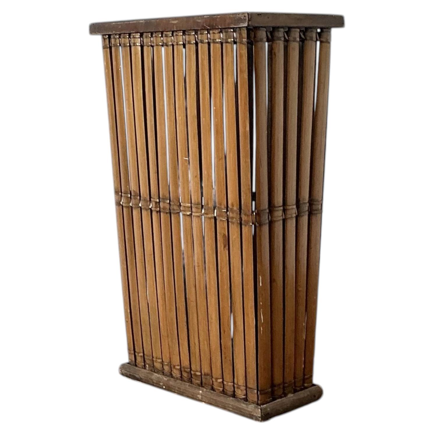 Vintage Split Rattan Umbrella Stand
