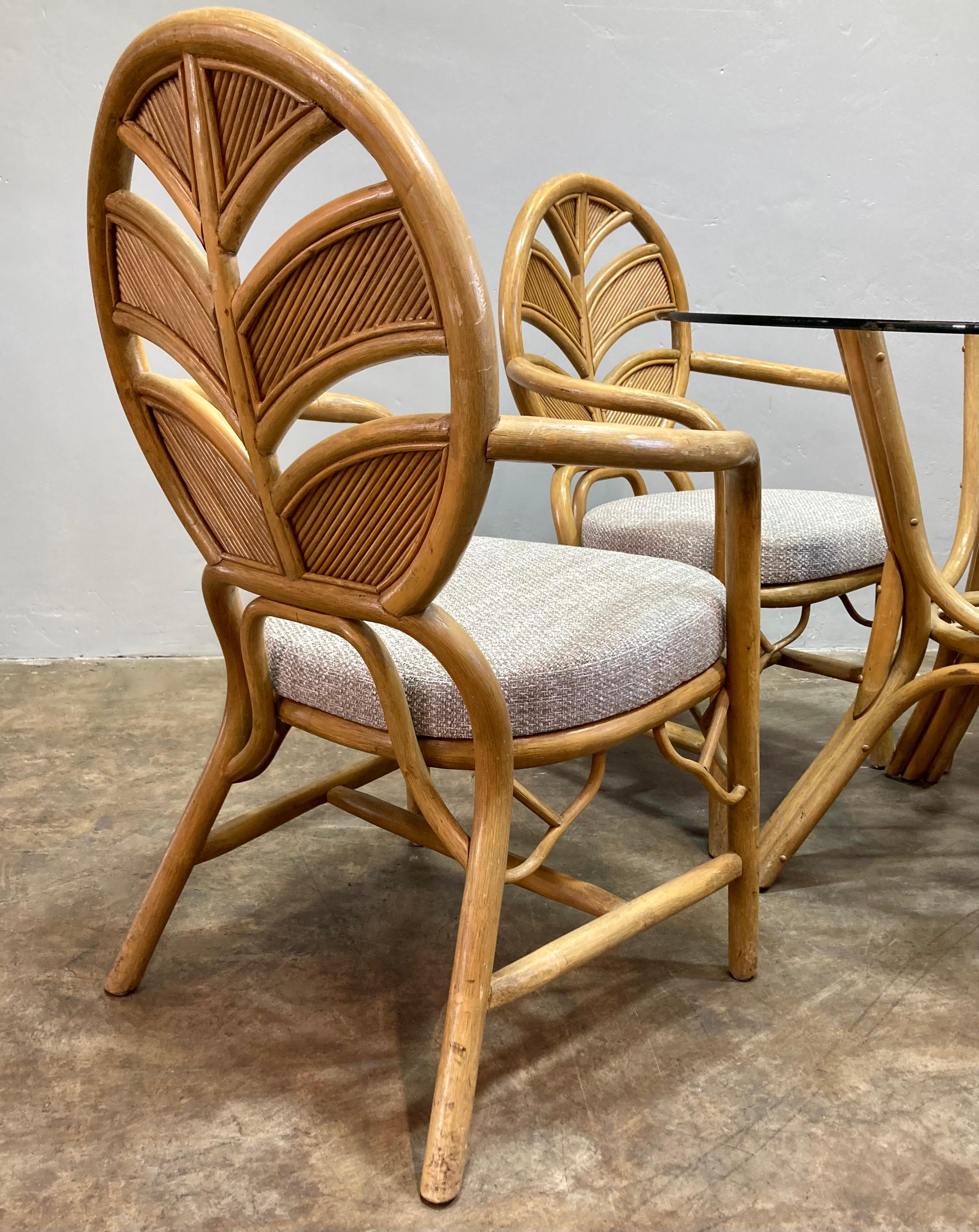 Ensemble de salle à manger Vintage Split Reed en vente 2
