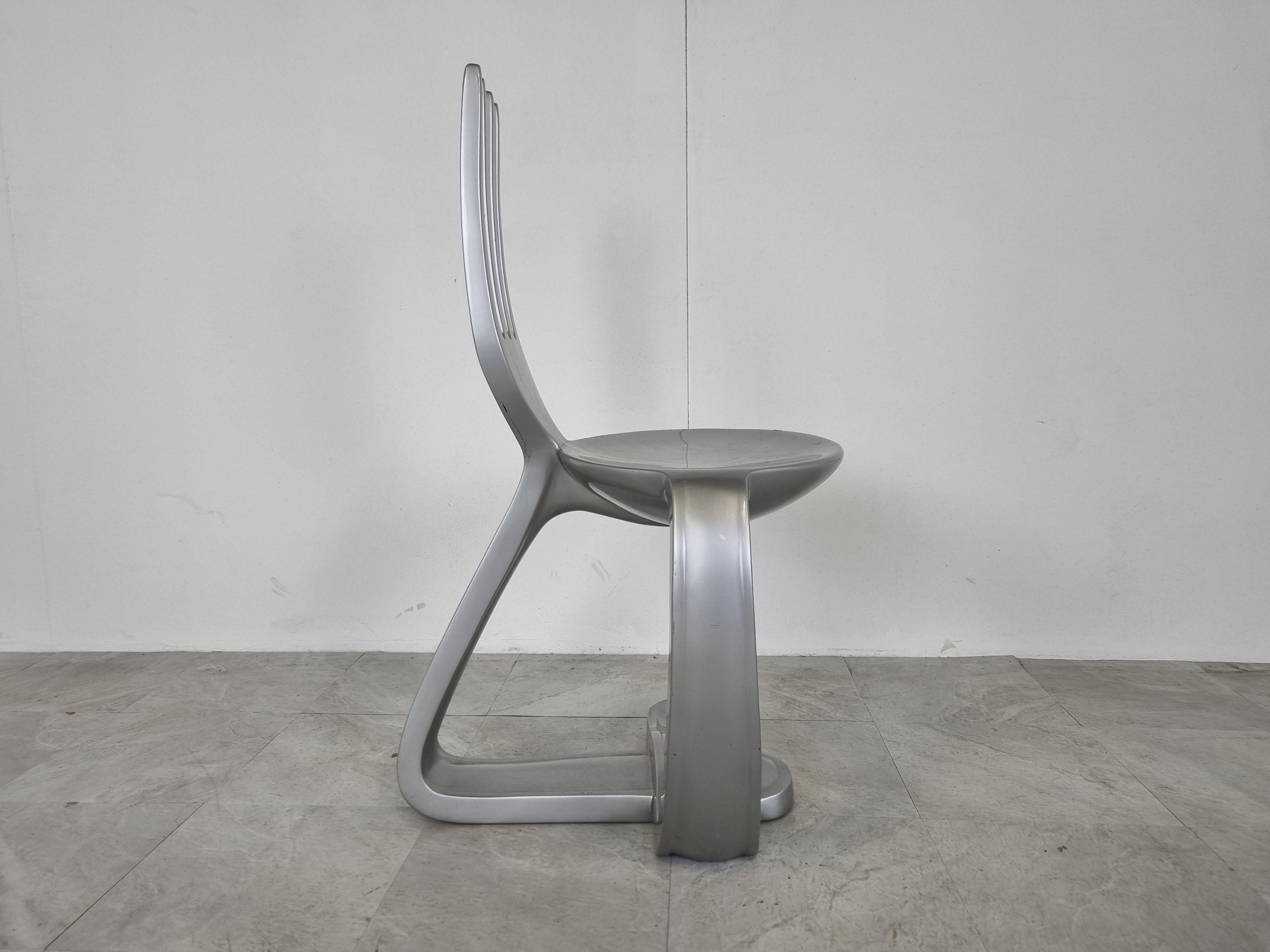 Fiberglass Vintage Spoon and Fork Chair, 1990s