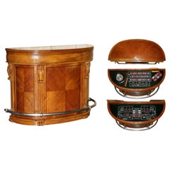VINTAGE SPORTCRAFT EST 1926 HOME DRiNKS BAR CASINO POKER ROULETTE CRAPS TABLE