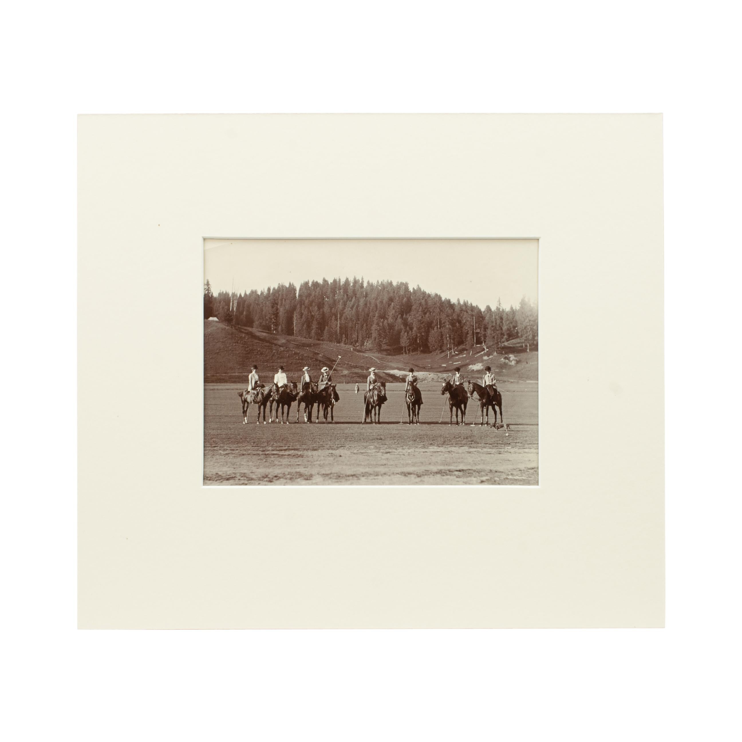 Vintage Sporting Photograph, Ladies Polo Team