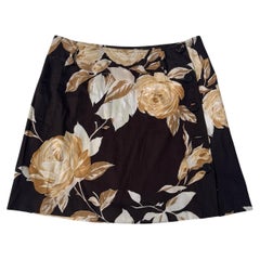 Vintage Sportmax Floral Print Cotton Mini Skirt - We pay for import duty!