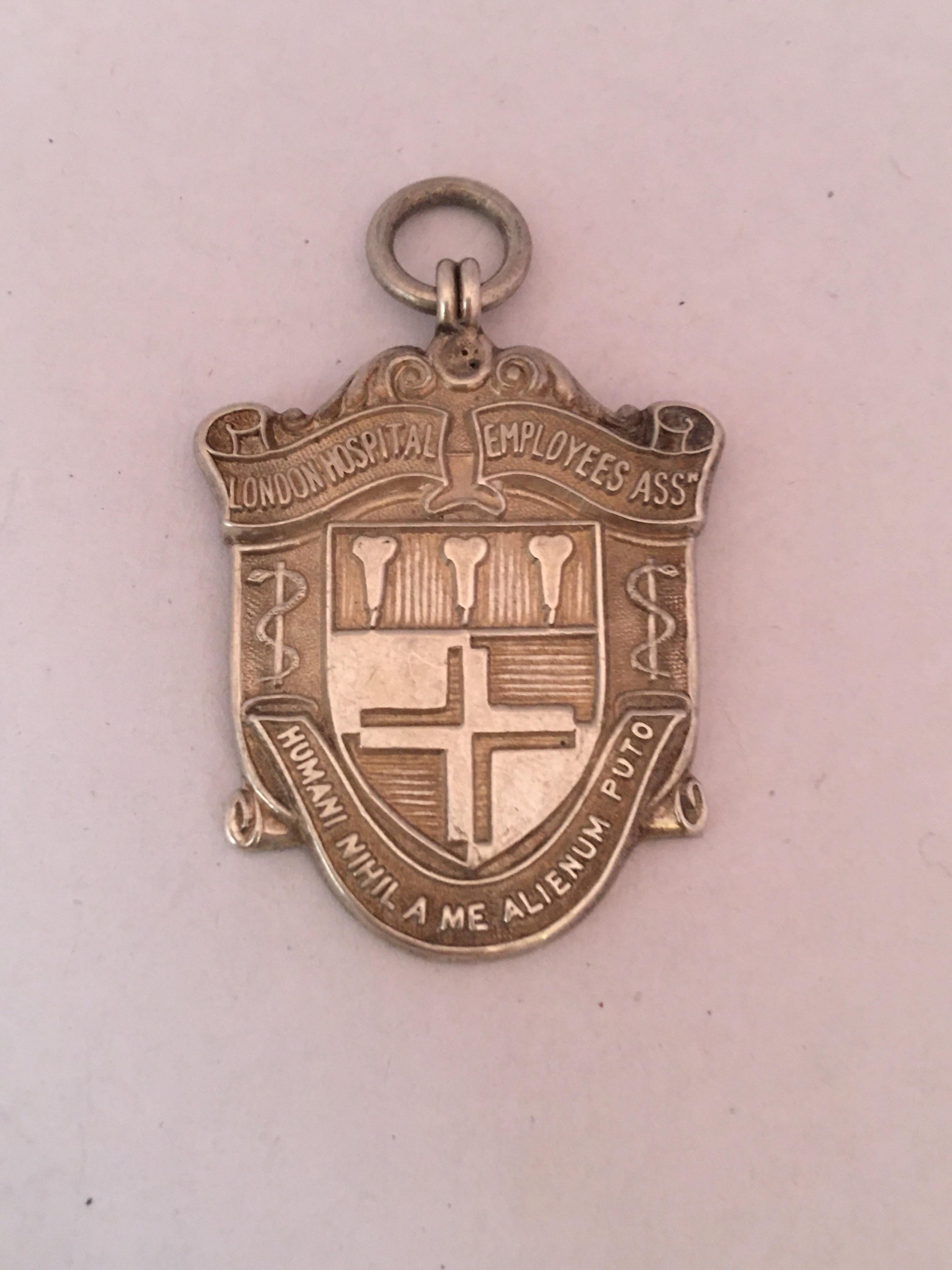 Vintage Sports Silver Medal Pendant For Sale 5