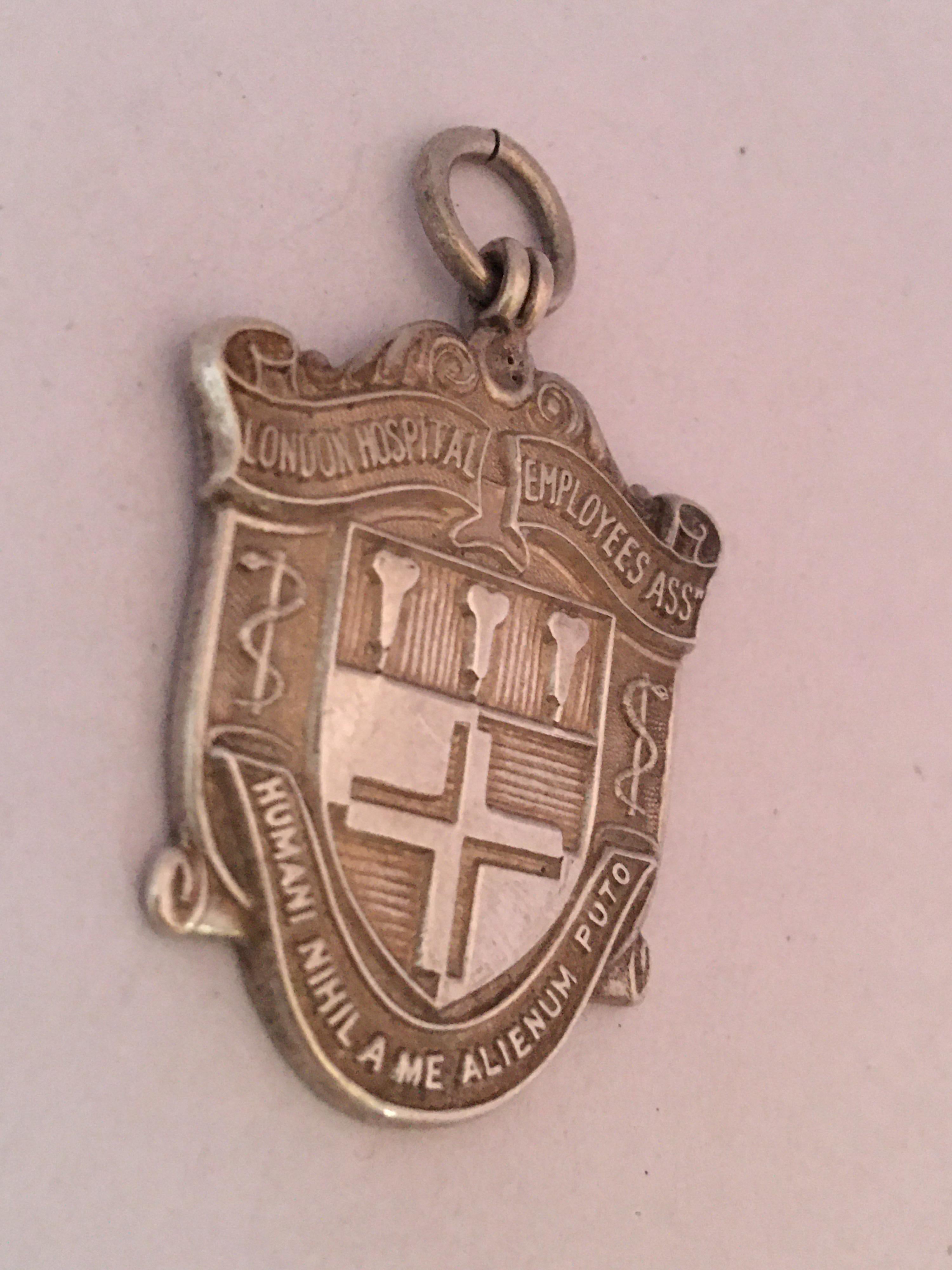 Vintage Sports Silver Medal Pendant For Sale 4