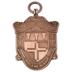 Vintage Sports Silver Medal Pendant