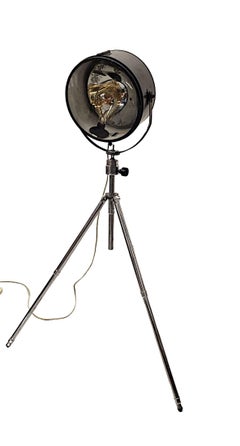Vintage Spot Light on 1960's Aluminium Tripod