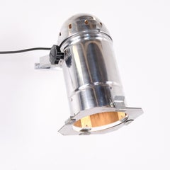 Vintage Spotlight / Theatre Lamp in Polished Aluminium from the 1950s